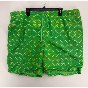 Nike Digi Swoosh Ombre Lap Swim Trunks Mens 2XL 8" NESSD516-380 Electric READ